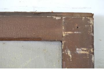 アンティーク建具　ペイント仕上げ限定　時を経て刻まれた風合いが魅力の引き戸2枚セット(R-064100)