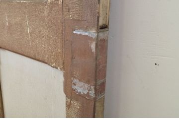 アンティーク建具　ペイント仕上げ限定　時を経て刻まれた風合いが魅力の引き戸2枚セット(R-064100)