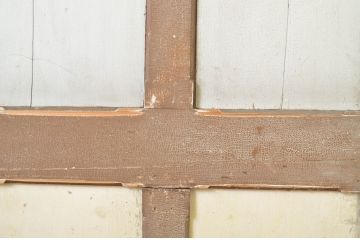 アンティーク建具　ペイント仕上げ限定　時を経て刻まれた風合いが魅力の引き戸2枚セット(R-064100)