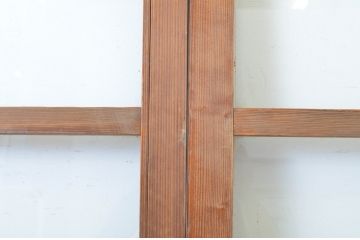アンティーク建具　経年を感じる風合いが魅力のガラス戸4枚セット(引き戸)(R-064104)