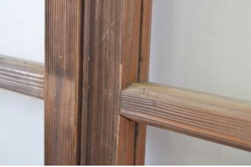 アンティーク建具　経年を感じる風合いが魅力のガラス戸4枚セット(引き戸)(R-064105)
