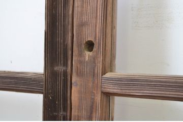 アンティーク建具　経年を感じる風合いが魅力のガラス戸4枚セット(引き戸)(R-064106)