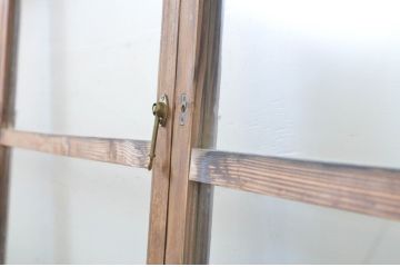 アンティーク建具　経年を感じる風合いが魅力のガラス戸4枚セット(引き戸)(R-064107)