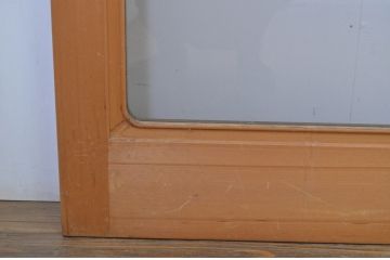 中古　スモークガラス入り　シンプルで取り入れやすい数寄屋の大判ガラス戸4枚セット(引き戸)(R-064112)