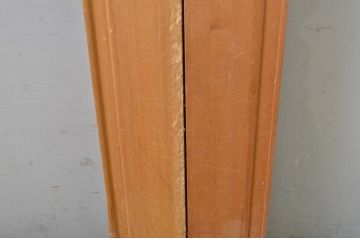 中古　スモークガラス入り　シンプルで取り入れやすい数寄屋の大判ガラス戸4枚セット(引き戸)(R-064113)
