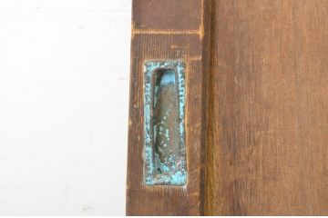 アンティーク建具　どこか懐かしい雰囲気漂う引き戸1枚(ガラス戸、板戸)(R-064114)