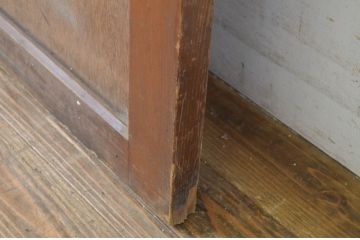 アンティーク建具　どこか懐かしい雰囲気漂う引き戸1枚(ガラス戸、板戸)(R-064114)