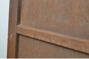 アンティーク建具　どこか懐かしい雰囲気漂う引き戸2枚セット(ガラス戸、板戸)(R-064115)