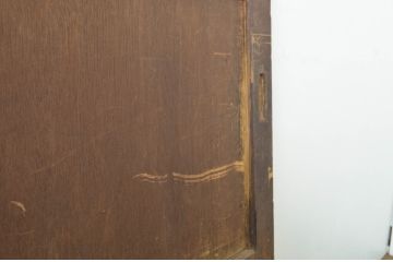 アンティーク建具　どこか懐かしい雰囲気漂う引き戸2枚セット(ガラス戸、板戸)(R-064115)