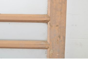 アンティーク建具　ペイント仕上げ限定　レトロな空間づくりにオススメのガラス戸2枚セット(引き戸)(R-064116)