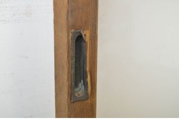アンティーク建具　ペイント仕上げ限定　レトロな空間づくりにオススメのガラス戸2枚セット(引き戸)(R-064116)