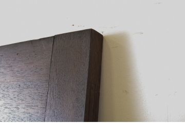 アンティーク建具　大正ロマン!!　レトロな空間づくりにオススメな背の高いダイヤガラスドア1枚(扉、ガラス戸、木製扉)(R-064117)