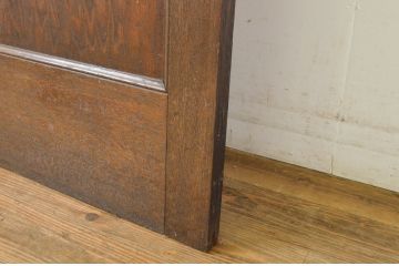 アンティーク建具　大正ロマン!!　レトロな空間づくりにオススメな背の高いダイヤガラスドア1枚(扉、ガラス戸、木製扉)(R-064117)