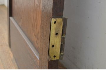 アンティーク建具　大正ロマン!!　レトロな空間づくりにオススメな背の高いダイヤガラスドア1枚(扉、ガラス戸、木製扉)(R-064117)