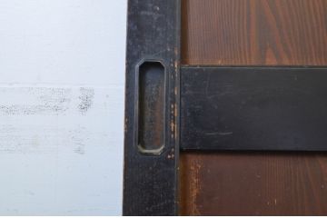 アンティーク建具　組子入りが上質な和の空間を演出するガラス板戸2枚セット(引き戸)(R-064120)