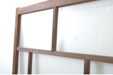 アンティーク建具　大正ロマンを感じさせるお洒落なガラス戸1枚(引き戸)(R-064122)