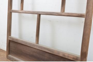 アンティーク建具　大正ロマンを感じさせるお洒落なガラス戸1枚(引き戸)(R-064122)