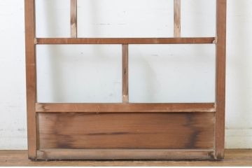 アンティーク建具　大正ロマンを感じさせるお洒落なガラス戸1枚(引き戸)(R-064122)