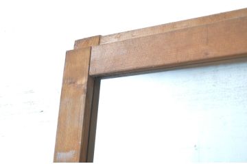 アンティーク建具　大正ロマンを感じさせるお洒落なガラス戸1枚(引き戸)(R-064122)