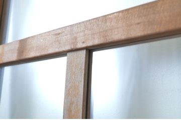 アンティーク建具　大正ロマンを感じさせるお洒落なガラス戸1枚(引き戸)(R-064122)