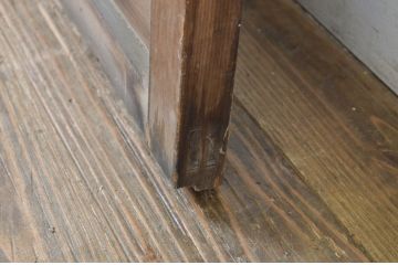 アンティーク建具　大正ロマンを感じさせるお洒落なガラス戸1枚(引き戸)(R-064122)