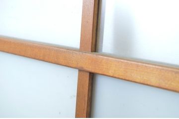 アンティーク建具　和の雰囲気を演出するガラス戸2枚セット(引き戸)(R-064128)