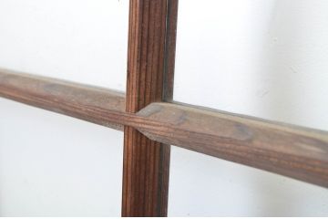 アンティーク建具　上品な和の空間づくりにおすすめの幅広ガラス戸2枚セット(引き戸)(R-064131)