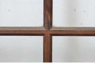 アンティーク建具　上品な和の空間づくりにおすすめの幅広ガラス戸2枚セット(引き戸)(R-064131)