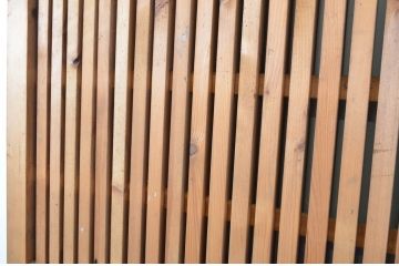 アンティーク建具　経年による風合いが味わい深い格子蔵戸1枚(玄関戸、引き戸)(R-064134)