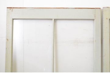 アンティーク建具　レトロな雰囲気たっぷりな背の高い店舗用ガラス戸3枚セット(引き戸)(R-064140)