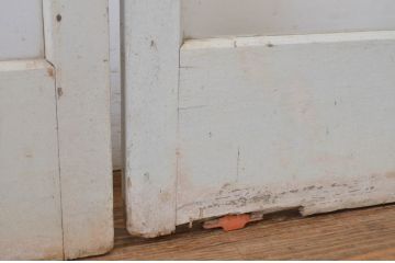 アンティーク建具　レトロな雰囲気たっぷりな背の高い店舗用ガラス戸3枚セット(引き戸)(R-064140)