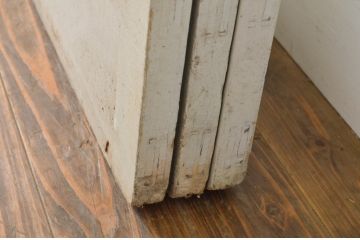 アンティーク建具　レトロな雰囲気たっぷりな背の高い店舗用ガラス戸3枚セット(引き戸)(R-064140)