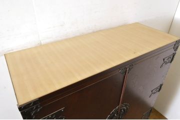中古　美品　埼玉県 伝統工芸品　武州箪笥　佐久間作　上質な和の空間づくりにおすすめの和タンス(着物箪笥、衣装たんす、チェスト、引き出し)(R-064145)