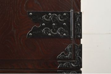 中古　美品　埼玉県 伝統工芸品　武州箪笥　佐久間作　上質な和の空間づくりにおすすめの和タンス(着物箪笥、衣装たんす、チェスト、引き出し)(R-064145)