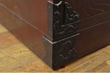 中古　美品　埼玉県 伝統工芸品　武州箪笥　佐久間作　上質な和の空間づくりにおすすめの和タンス(着物箪笥、衣装たんす、チェスト、引き出し)(R-064145)