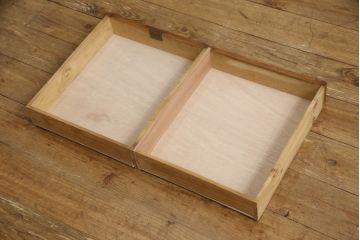 和製アンティーク　大正ロマン　透かし彫りのかわいい小振りな文机(ローテーブル、座机、デスク、在宅用、在宅ワーク用)(R-064146)