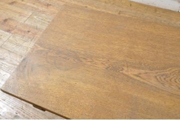和製アンティーク　天板タモ材　一枚板の趣ある杢目が目を惹くローテーブル(座卓、センターテーブル、リビングテーブル、フロアテーブル、作業台)(R-064148)