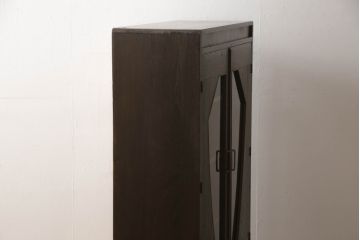 和製アンティーク　モダンデザイン　和洋どちらのお部屋にも馴染みやすい本箱(ブックケース、本棚、キャビネット、収納棚、戸棚)(R-064150)