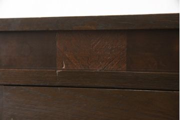 和製アンティーク　モダンデザイン　和洋どちらのお部屋にも馴染みやすい本箱(ブックケース、本棚、キャビネット、収納棚、戸棚)(R-064150)