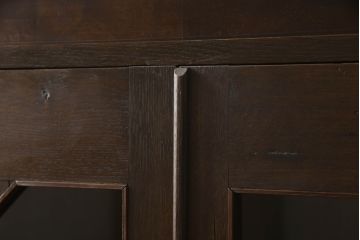和製アンティーク　モダンデザイン　和洋どちらのお部屋にも馴染みやすい本箱(ブックケース、本棚、キャビネット、収納棚、戸棚)(R-064150)