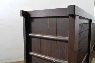 和製アンティーク　凛とした美しさが上品な和を演出してくれる近江水屋箪笥サイドボード(食器棚、戸棚、収納棚、キャビネット)(R-064153)