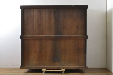和製アンティーク　凛とした美しさが上品な和を演出してくれる近江水屋箪笥(食器棚、戸棚、収納棚、キャビネット、重ね箪笥)(R-064154)