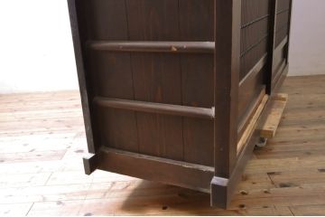 和製アンティーク　凛とした美しさが上品な和を演出してくれる近江水屋箪笥(食器棚、戸棚、収納棚、キャビネット、重ね箪笥)(R-064154)