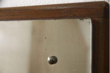 イギリスビンテージ　チーク材　北欧テイストのお部屋におすすめ!!洗練された佇まいが美しいドレッシングチェスト(ドレッサー、鏡台、化粧台、ミラー、ヴィンテージ)(R-064159)