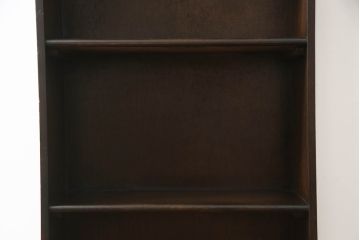 イギリスアンティーク　小振りなサイズ感で使いやすいオーク材の本棚(書棚、飾り棚、ラック、収納棚)(R-064160)
