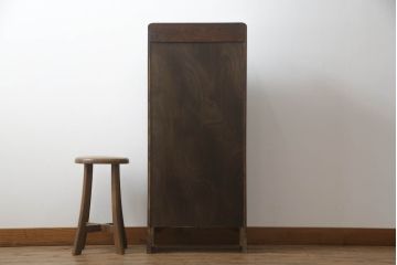 イギリスアンティーク　小振りなサイズ感で使いやすいオーク材の本棚(書棚、飾り棚、ラック、収納棚)(R-064160)