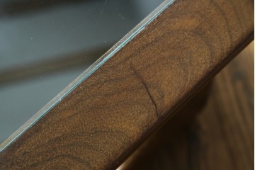 イギリスビンテージ　G-PLAN(ジープラン)　Fresco(フレスコ)　ガラストップがおしゃれなローテーブル　(R-064162)