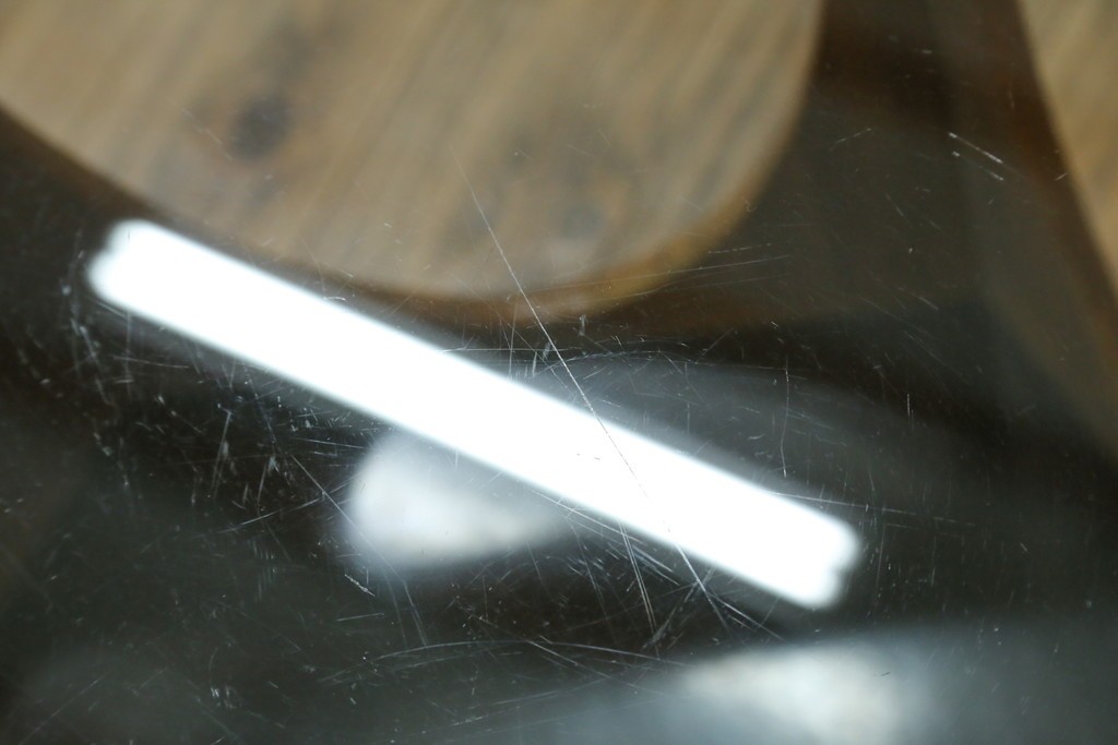 イギリスビンテージ　G-PLAN(ジープラン)　Fresco(フレスコ)　ガラストップがおしゃれなローテーブル　(R-064162)