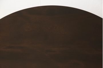 中古　松本民芸家具　#69型丸茶卓　シックな色合いが上品な丸テーブル(カフェテーブル、コーヒーテーブル、センターテーブル、座卓)(定価約14万円)(R-064175)
