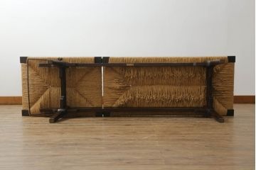 中古　美品　松本民芸家具　柳宗悦氏監修　#512型　ベンチ(長椅子、シェーズロング、寝イス、寝椅子)(定価約48万円)(R-064176)